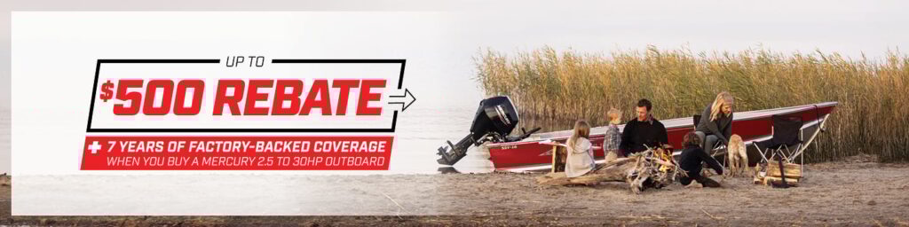 Mercury Marine promotion, rebate promotion, small engine promo