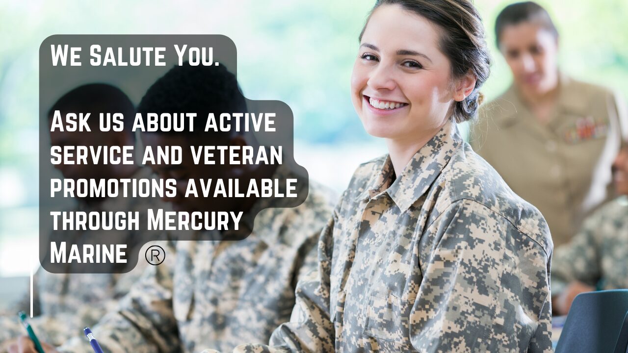 Military discount for Mercury Marine repower customers. Ask us for more information. Beck's Outboard Inc, Jacksonville Florida