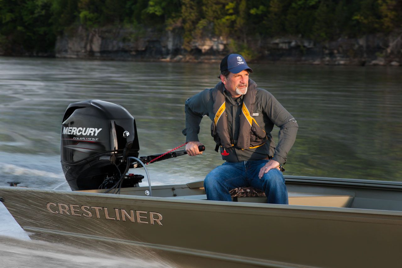 50HP 4-stroke Mercury crestliner, Beck's Outboard Inc, Repower Mercury Marine